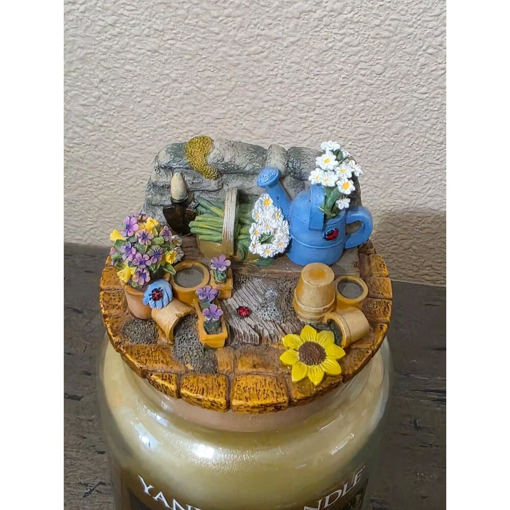 Retired  Yankee Candle Spa Fresh Unused Our America Topper 22oz Large Jar Rare